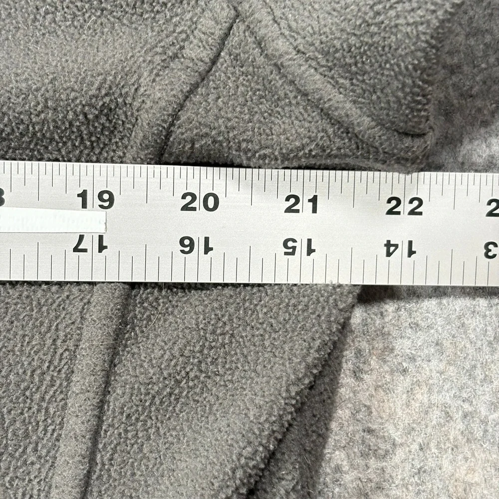 The‎ North Face Fleece Jacket Mens L Gray Full Zip Pockets Stand Collar